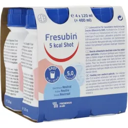 FRESUBIN 5 kcal SHOT Neutrale oplossing, 4X120 ml