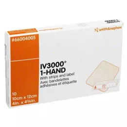 OPSITE IV 3000 10x12 cm transp. canule fixatie, 10 st