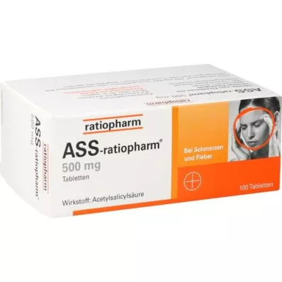 ASS-ratiopharm 500 mg tabletten, 100 st