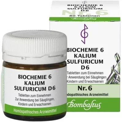 BIOCHEMIE 6 Kalium sulphuricum D 6 tabletten, 80 st