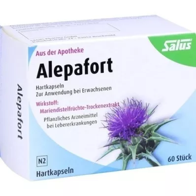 ALEPAFORT Mariadistel harde capsules, 60 capsules