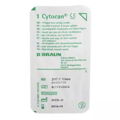 CYTOCAN Poortcanule 20 G 15 mm, 1 st