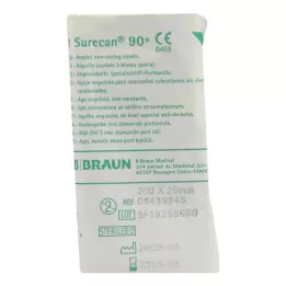 SURECAN Poortcanule 20 Gx25 mm schuin, 1 st