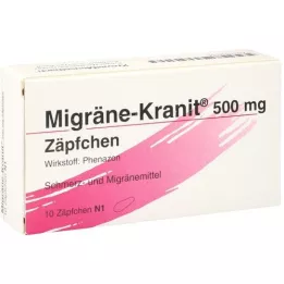 MIGRÄNE KRANIT Zetpil van 500 mg, 10 stuks