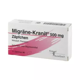 MIGRÄNE KRANIT Zetpil van 500 mg, 10 stuks