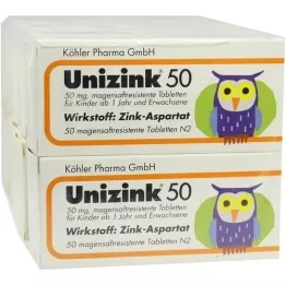 UNIZINK 50 tabletten met enterische laag, 10X50 st