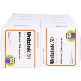 UNIZINK 50 tabletten met enterische laag, 10X100 pc