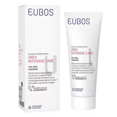 EUBOS TROCKENE HAUT Ureum 10% voetcrème, 100 ml