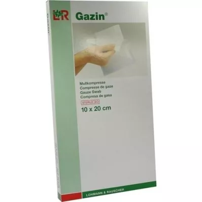 GAZIN Gaas comp.10x20 cm steriel 8x, 5X2 st