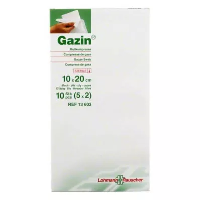 GAZIN Gaas comp.10x20 cm steriel 8x, 5X2 st GAZIN Gaas comp.10x20 cm steriel 8x, 5X2 st