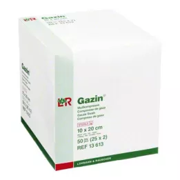 GAZIN Gaas comp.10x20 cm steriel 8x, 25X2 st
