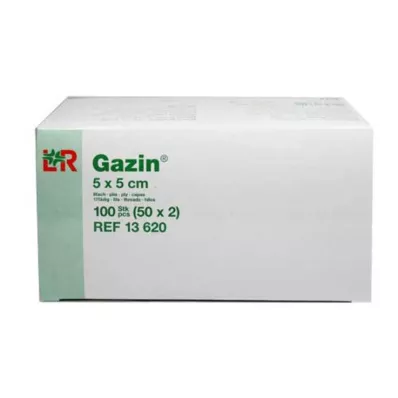 GAZIN Gaas comp.5x5 cm steriel 8x, 50X2 st