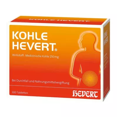 KOHLE Hevert tabletten, 300 stuks KOHLE Hevert tabletten, 300 stuks
