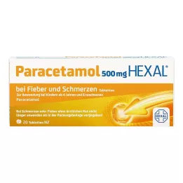 PARACETAMOL 500 mg HEXAL tegen koorts en pijn Tab, 20 st