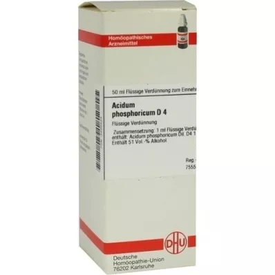 ACIDUM PHOSPHORICUM Verdunning D 4, 50 ml