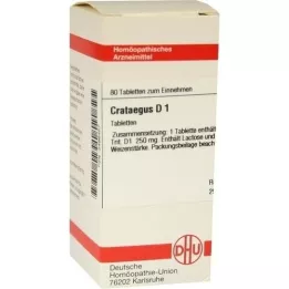 CRATAEGUS D 1 tabletten, 80 stuks