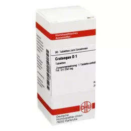 CRATAEGUS D 1 tabletten, 80 stuks
