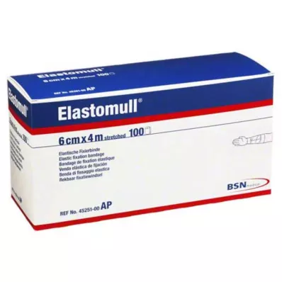 ELASTOMULL 6 cmx4 m elastische fixatieband 45251, 100 stuks