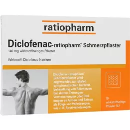 DICLOFENAC-ratiopharm pijnpleister, 10 stuks
