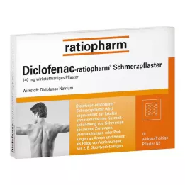 DICLOFENAC-ratiopharm pijnpleister, 10 stuks
