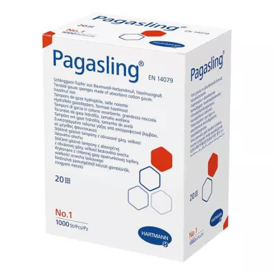 PAGASLING Gaasjes niet-steriel maat 1 hazelnoot, 1000 stuks PAGASLING Gaasjes niet-steriel maat 1 hazelnoot, 1000 stuks
