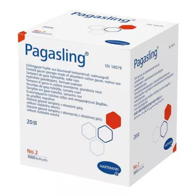 PAGASLING Gaasjes niet-steriel maat 2 walnoot, 1000 stuks PAGASLING Gaasjes niet-steriel maat 2 walnoot, 1000 stuks