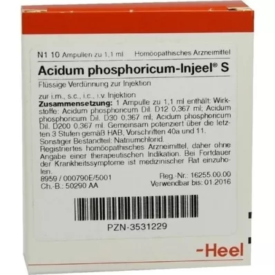 ACIDUM PHOSPHORICUM INJEEL S Ampullen, 10 stuks