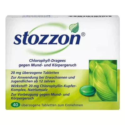 STOZZON Chlorofyl omhulde tabletten, 40 stuks