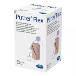 Pütter Flex verband 10 cm x 5 m, 1 stuk