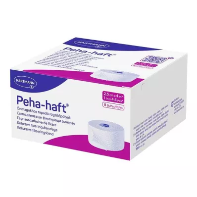 PEHA-HAFT Fixatieverband latexvrij 2,5 cmx4 m, 8 stuks PEHA-HAFT Fixatieverband latexvrij 2,5 cmx4 m, 8 stuks