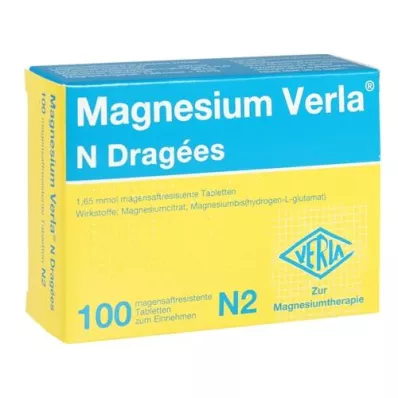 MAGNESIUM VERLA N Gecoate tabletten, 100 stuks