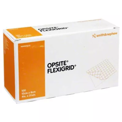 OPSITE Flexigrid transp.wondverband 8x10 cm steriel, 100 st