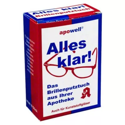 BRILLENPUTZTÜCHER Alles vrij, 10 stuks BRILLENPUTZTÜCHER Alles vrij, 10 stuks