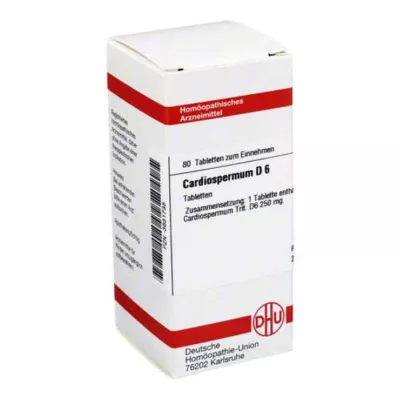 CARDIOSPERMUM D 6 tabletten, 80 stuks