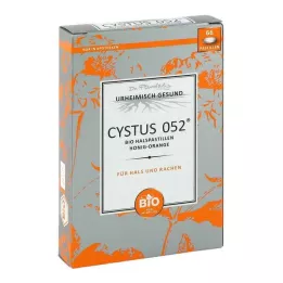 CYSTUS 052 Organic Keelpastilles Honing Sinaasappel, 66 stuks