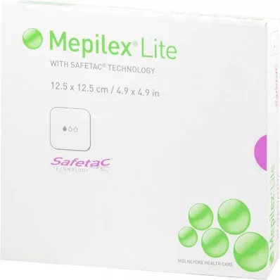 MEPILEX Lite schuimverband 12,5x12,5 cm steriel, 5 st