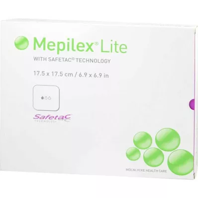 MEPILEX Lite schuimverband 17,5x17,5 cm steriel, 5 st