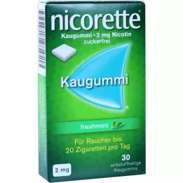 NICORETTE 2 mg freshmint kauwgom, 30 stuks