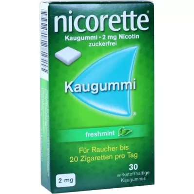 NICORETTE 2 mg freshmint kauwgom, 30 stuks