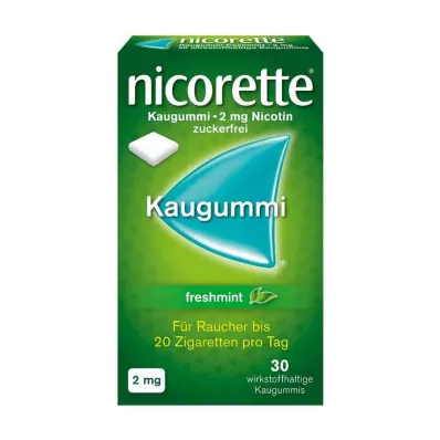 NICORETTE 2 mg freshmint kauwgom, 30 stuks