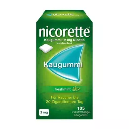 NICORETTE 2 mg freshmint kauwgom, 105 stuks