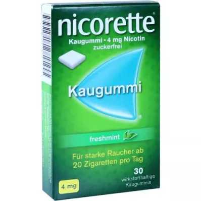 NICORETTE 4 mg freshmint kauwgom, 30 stuks