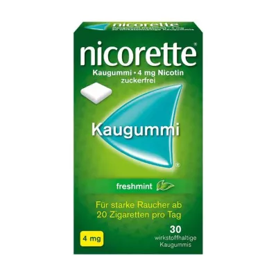 NICORETTE 4 mg freshmint kauwgom, 30 stuks NICORETTE 4 mg freshmint kauwgom, 30 stuks