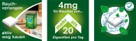 Instructions for use for nicorette® kauwgom verse munt, 4 mg nicotine, 30 stuks - 2