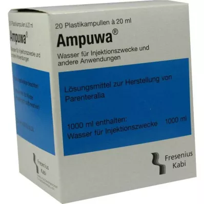 AMPUWA Plastic ampullen voor injectie/infusie, 20X20 ml