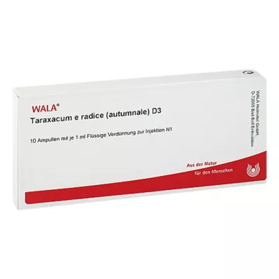 TARAXACUM E Rad.autumnale D 3 Ampullen, 10X1 ml TARAXACUM E Rad.autumnale D 3 Ampullen, 10X1 ml