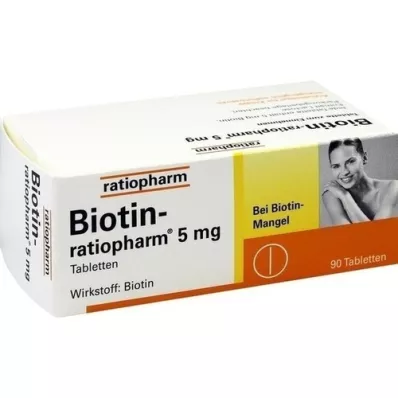 BIOTIN-RATIOPHARM 5 mg tabletten, 90 st