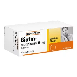 BIOTIN-RATIOPHARM 5 mg tabletten, 90 st