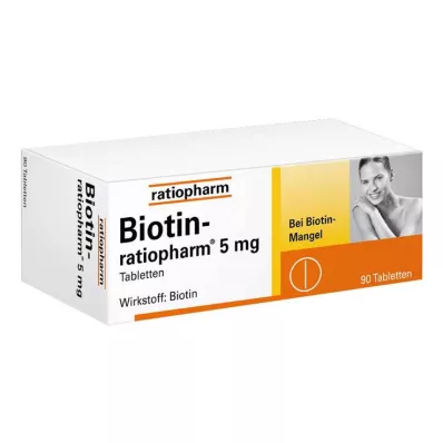 BIOTIN-RATIOPHARM 5 mg tabletten, 90 st