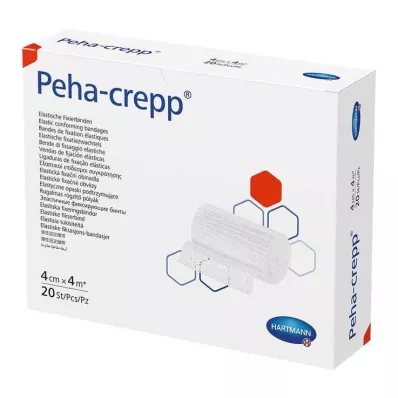 PEHA CREPP Fixatieverband 4 cmx4 m, 20 stuks PEHA CREPP Fixatieverband 4 cmx4 m, 20 stuks